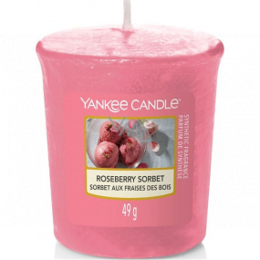 Yankee Candle Roseberry Sorbet - Votivkerze mit rosa Sorbet-Duft 49 g