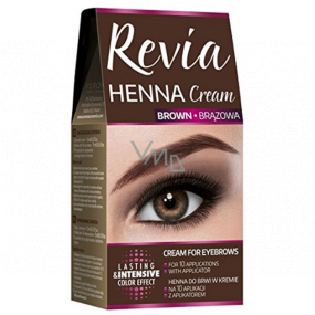 Revia Henna Augenbrauenfarbe, Creme 15 ml + Aktivator 15 ml, 02 Braun