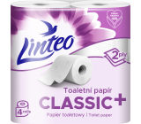 Linteo Toilettenpapier 2-lagig, 4 Rollen, 17 m Rolle
