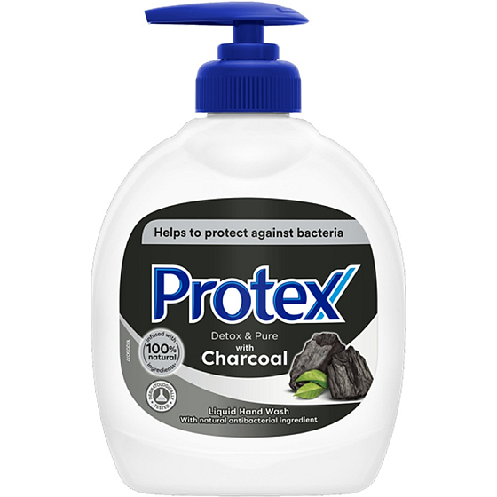 Protex Charcoal antibakterielle Flüssigseife mit Pumpe 300 ml