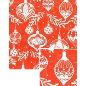 Nekupto Weihnachtsgeschenkpapier 70 x 1000 cm Roter weißer Flachmann