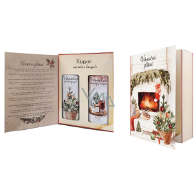 Bohemia Gifts Weihnachtswünsche Duschgel 250 ml + Haarshampoo 250 ml, Buch Kosmetikset