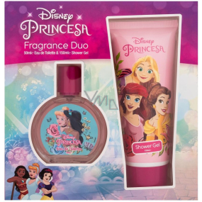 Disney Princess Princesa Eau de Toilette 50 ml + Duschgel 150 ml, Geschenkset für Kinder