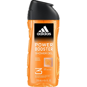Adidas Power Booster 3v1 Duschgel für Körper, Haare und Gesicht für Männer 250 ml