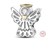 Sterling Silber 925 Engel, Perle auf Armband Symbol