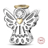 Sterling Silber 925 Engel, Perle auf Armband Symbol