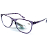 Berkeley Lesebrille Dioptrien +2,5 Kunststoff lila, Seitenrahmen lila schwarz gestreift 1 Stück MC2223