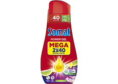 Somat Gel für Geschirrspüler All in 1 Zitrone & Limette. 2× 720 ml, 80 Waschladungen