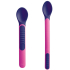 Mam Feeding Spoons & Cover 2-Phasen-Fütterungslöffel mit Schutzhülle 6+ Monate Rosa 1 Set