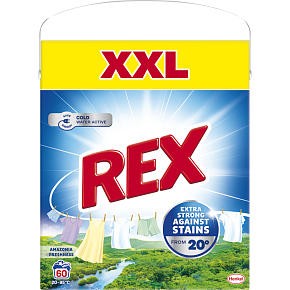Rex Amazonia Freshness Waschmittel, 3,3 kg, 60 Waschgänge