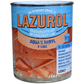 Lazurol Aqua S Akryl V1302 lak na dřevo lesk 0,6 kg Lazurol Aqua S Akryl V1302 lak na dřevo lesk 0,6 kg