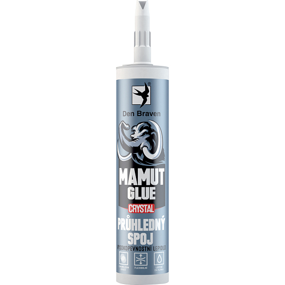 Den Braven Mamut Glue Crystal universelles Montagesystemkleber, transparent, 290 ml