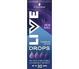 Schwarzkopf Live Drops Fialová orchidej barvicí kapky na vlasy, 30 ml