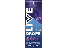 Schwarzkopf Live Drops Fialová orchidej barvicí kapky na vlasy, 30 ml