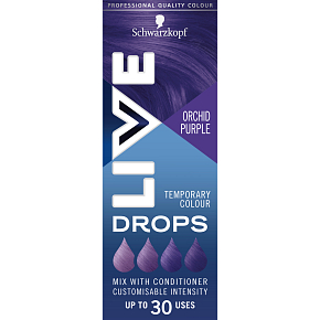 Schwarzkopf Live Drops Fialová orchidej barvicí kapky na vlasy, 30 ml