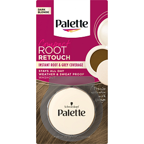 Schwarzkopf Palette Compact Root Retouch multifunktionales kompaktes Puder, Dunkelblond 3 g