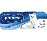 Paloma 3-lagiger Toilettenpapier Exclusive Plus White, 8 Rollen