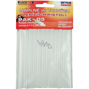 Náplně do tavné pistole, čiré, 12 ks Náplně do tavné pistole, čiré, 12 ks