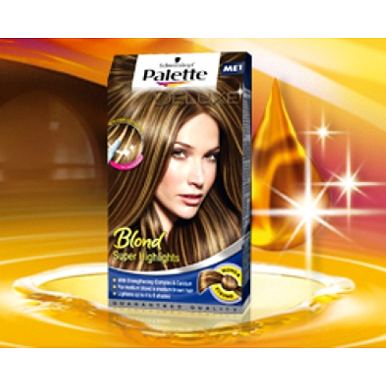 Schwarzkopf Palette Deluxe Caring 7 Öl Highlights ME1 Super