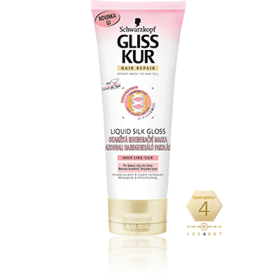 Gliss Kur Liquid Silk Gloss Regenerationsmaske 200 ml