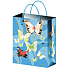 Angel Geschenk Papiertüte 15 x 12 x 5,5 cm hellblau mit Fliege