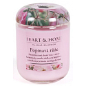 Heart & Home Kletterrose Sojawachskerze mittel duftend brennt bis zu 30 Stunden 110 g