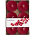 Bolsius Aromatic Maxi Wild Cranberry mit dem Duft von Cranberries duftenden Teelichtern 6 Stück, Brenndauer 8 Stunden