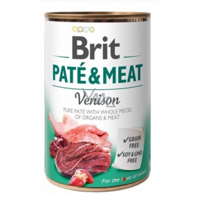 Brit Paté & Meat Wildbret mit Hühnerpastete Alleinfuttermittel für Hunde 400 g