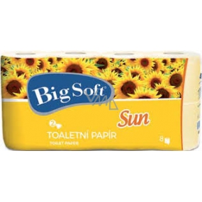 Big Soft Sun Toilettenpapier 2 Lage 200 Stück 8 Rollen