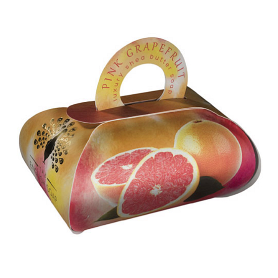 English Soap Pink Grapefruit natürliche parfümierte Seife mit Sheabutter 260 g