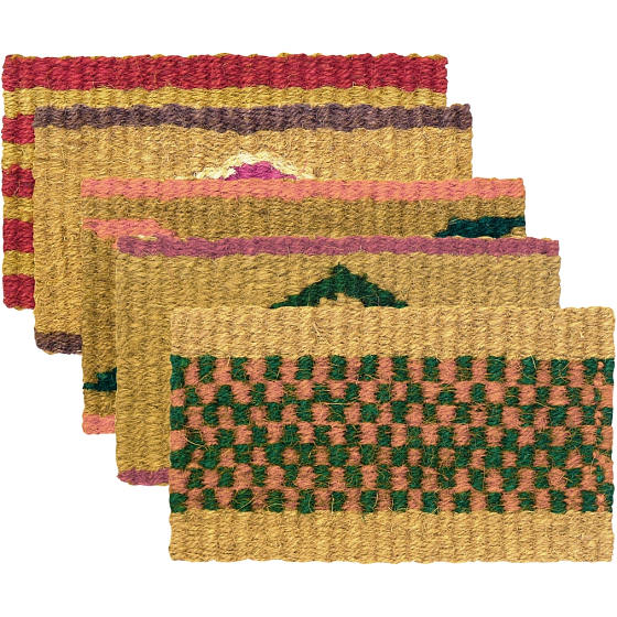 Spokar Matte Holländisch Kokosfaser. Verschiedene Farbthemen 56 x 32 cm 1 Stück