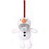 Ich zu dir Teddybär hängt einen Schneemann