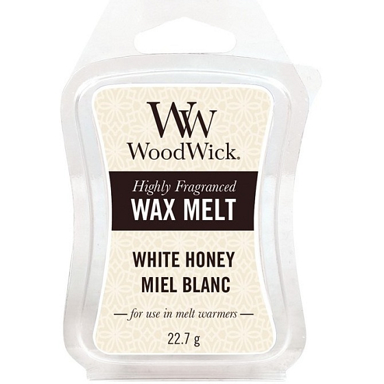 WoodWick White Honey - Weißes Honig-Duftwachs für Aromalampen 22,7 g