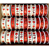 Ditipo Villach Satinband rot mit Zweigen 3 mx 15 mm