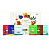 English Tea Shop Bio Luxury Collection Earl Grey + English Breakfast + Weißer Tee + Grüner Tee mit Granatapfel + Rooibos, Schokolade und Vanille + Minztee 48 Stück Tee-Pyramiden, 98 g