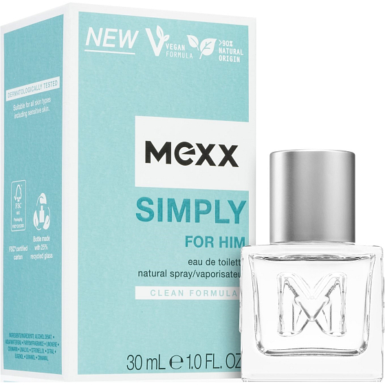 Mexx Simply for Him Eau de Toilette für Männer 30 ml