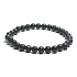 Shungit Armband elastischer Naturstein, Kugel 6 mm / 16 - 17 cm, Stein des Lebens