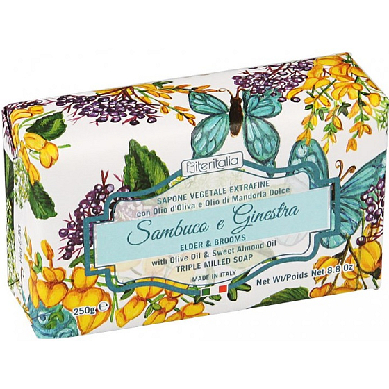 Iteritalia Sambuco e Ginestra Italienische Toilettenseife 250 g