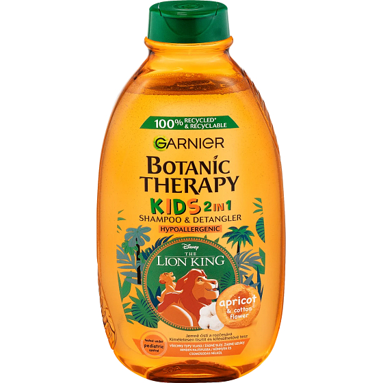 Garnier Botanic Therapy Kids Lion King 2in1 Shampoo und Haarspülung mit Aprikosenduft für Kinder 400 ml