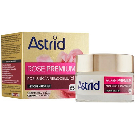 Astrid Rose Premium 65+ straffende und remodellierende Nachtcreme für sehr reife Haut 50 ml