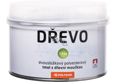 Polykar Dřevo dvousložkový tmel na dřevo, brousitelný, 1,5 kg