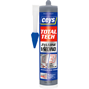 Ceys Total Tech universelles Kleber und Dichtmittel, grau, 290 ml