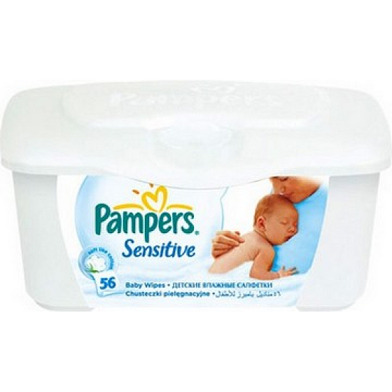 Pampers Sensitive Feuchttücher für empfindliche Kinderhaut 56 Stück