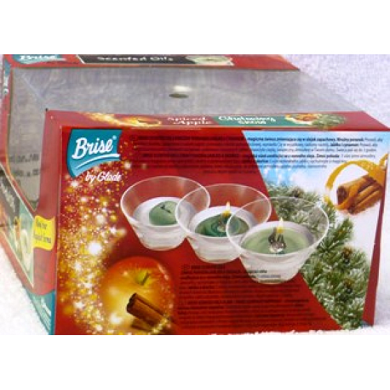 Brise Glitzernder Schnee Winter Wohlbefinden Apfel und Zimt duftendes Öl 2 x 15 g Set