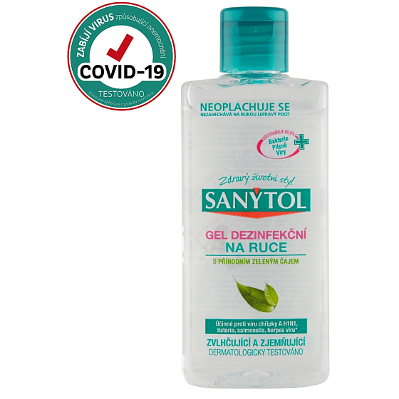 Sanytol Desinfektion Desinfektionsmittel Handgel mit grünem Tee, zerstört Viren und Bakterien 75 ml