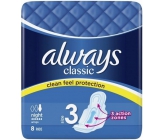 Always Classic Night Damenbinden mit Flügeln 8 Stück