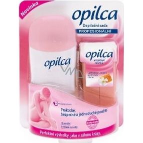 Opilca Professional Haarentfernungsset mit Naturwachs 15 Streifen 2 Feuchttücher