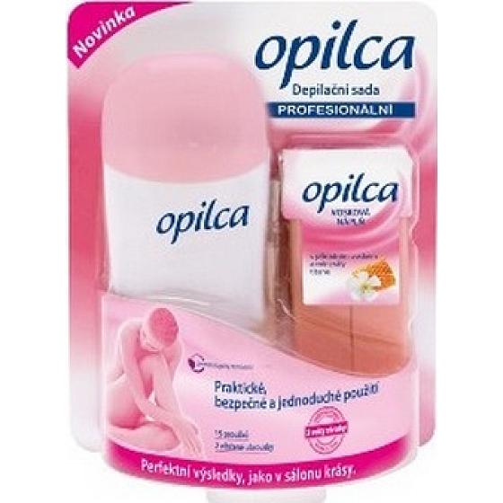 Opilca Professional Haarentfernungsset mit Naturwachs 15 Streifen 2 Feuchttücher