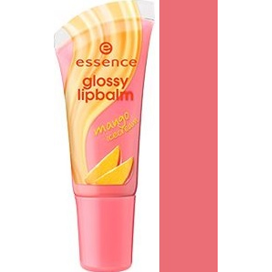 Essence Glossy Lipbalm Lippenbalsam mit Gloss 05 Mango Icecream 8 ml
