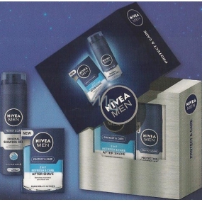 Nivea Men 2phase Protect Aftershave 100 ml + Rasiergel 200 ml, Kosmetikset